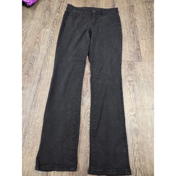 JAG Jeans Solid Black Mid Rise Straight Leg Denim Size 6/28 - Picture 1 of 6